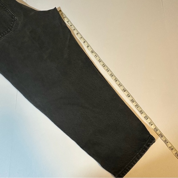 Vtg 90s Gitano Jeans High Rise Tapered Leg Black 18 short - Picture 7 of 8